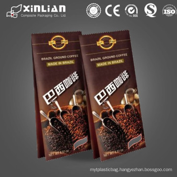 color brown laminate plastic coffee packaging bag